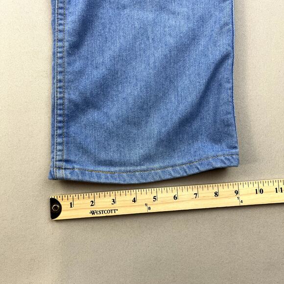 Vintage Levis Skosh Jeans Mens 38 Blue Denim Straight Leg Light Stone Wash y2k - Picture 12 of 14